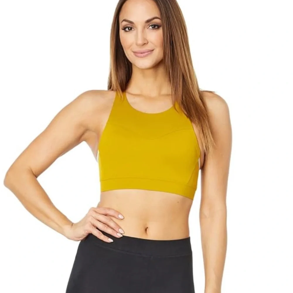 Brooks 3 Pocket Sports Bra for Running - Neo Green - 38C/D - NWOT